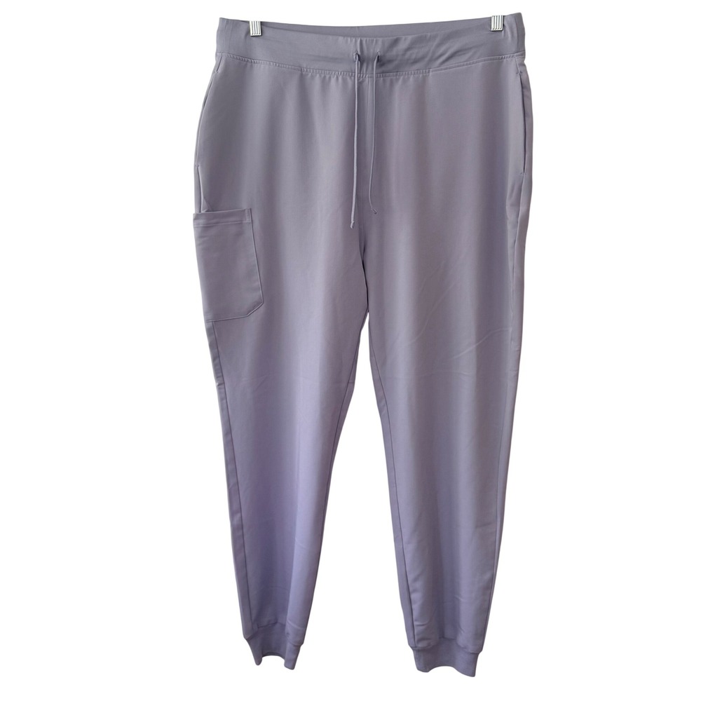 Mandala Equa-Tek Scrub Joggers Womens XL Tall Periwinkle Purple Cargo Pants XL-T